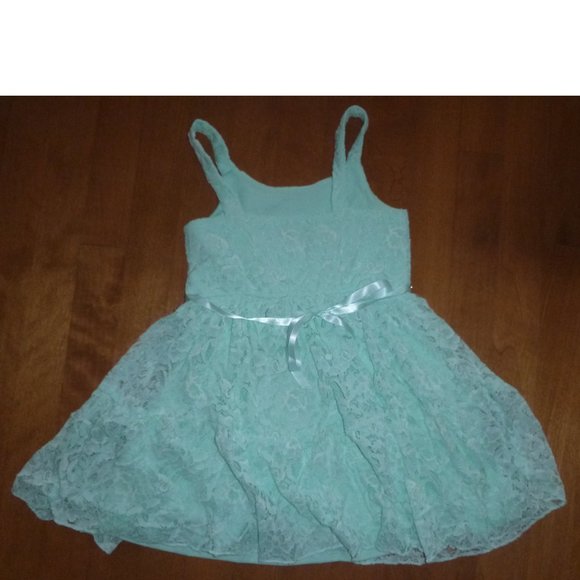 Girls Lilt Mint Green Lace Dress w Shrug Size XS 4/5 NWT Easter - Picture 3 of 3